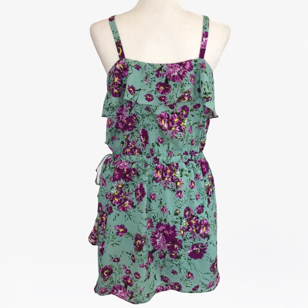 Sugarlips Ruffle Floral Print Women’s Mini Dress - M/L - Picture 13 of 16